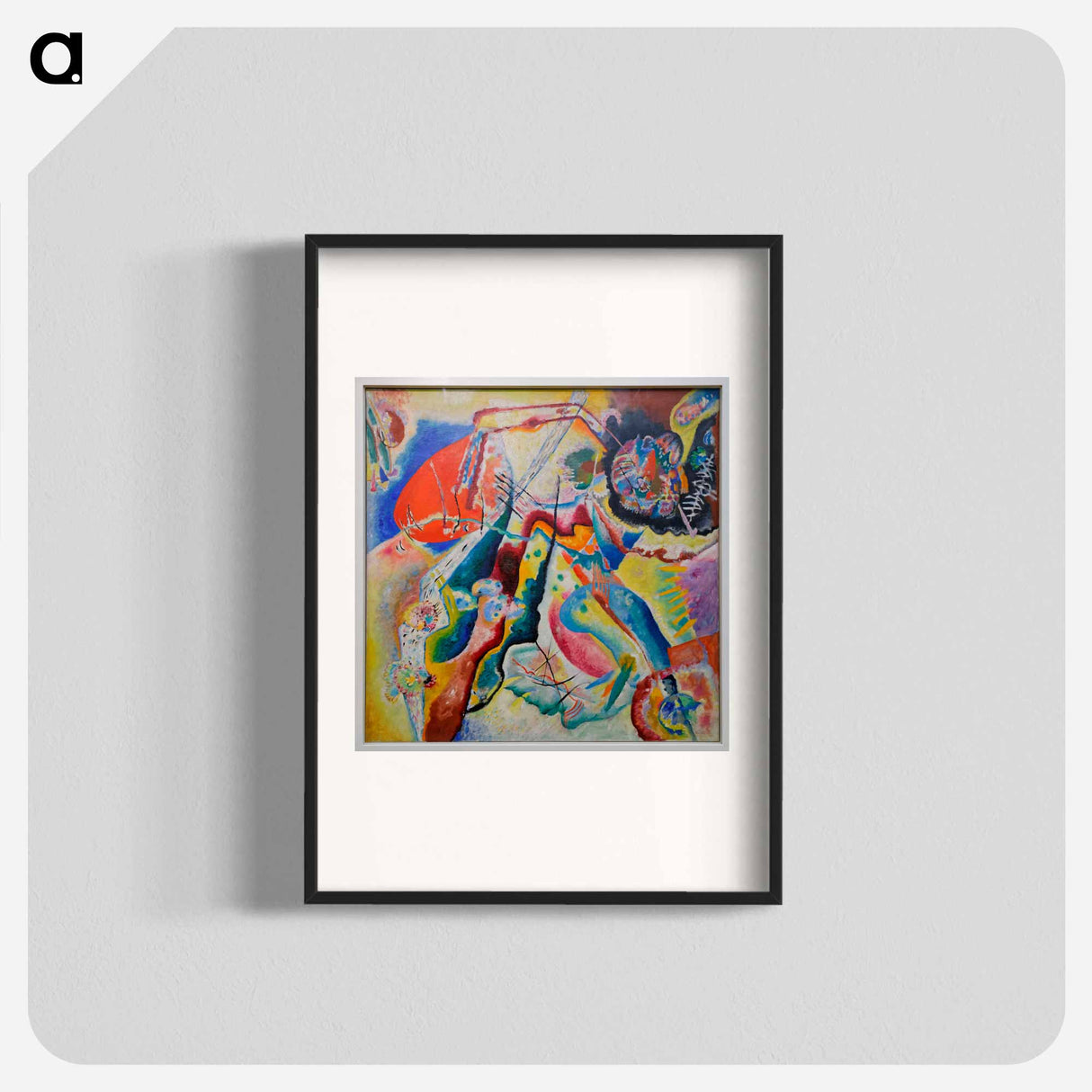 W. Kandinsky - Bild mit rotem Fleck - ワシリー カンディンスキー Poster.