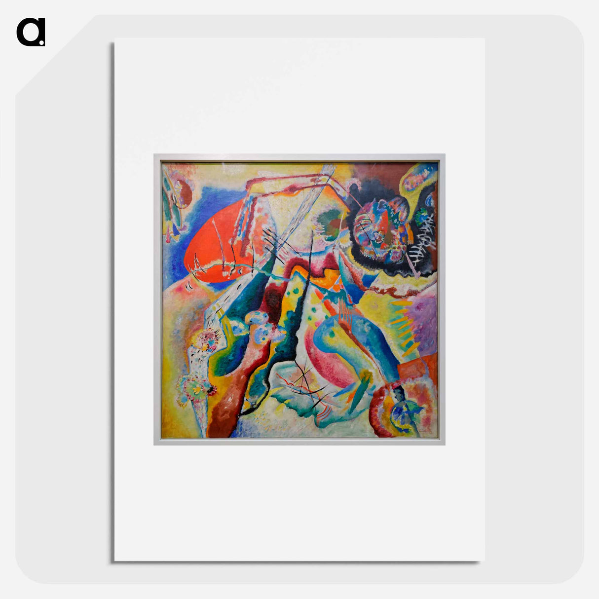 W. Kandinsky - Painting with a rotten feather - Wassily Kandinsky Poster.