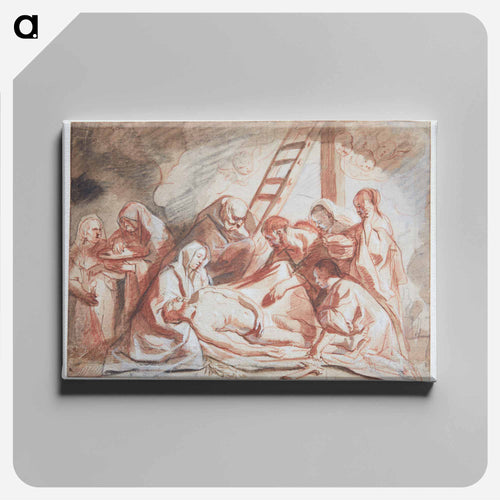 Three studies of gesticulating Neapolitan fishermen - Wilhelm Marstrand Canvas.