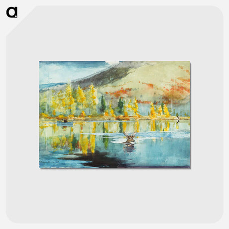 アートポストカード-An October Day - ウィンスロー ホーマー Postcard.