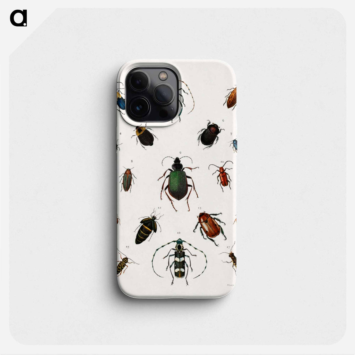 Colored beetles, landscape - アボット ハンダーソン セイヤー Phone Case.