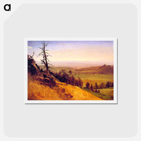アートポストカード-Newbraska Wasatch Mountains - アルバート ビアスタット Postcard.