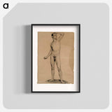 Nude male model, academy study - アルバート エーデルフェルト Poster.