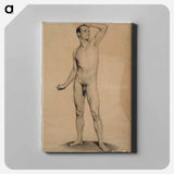 Nude male model, academy study - アルバート エーデルフェルト Canvas.