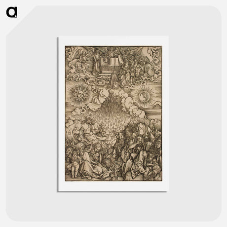アートポストカード-The Lamb breaks the fifth and sixth seals - アルブレヒト デューラー Postcard.