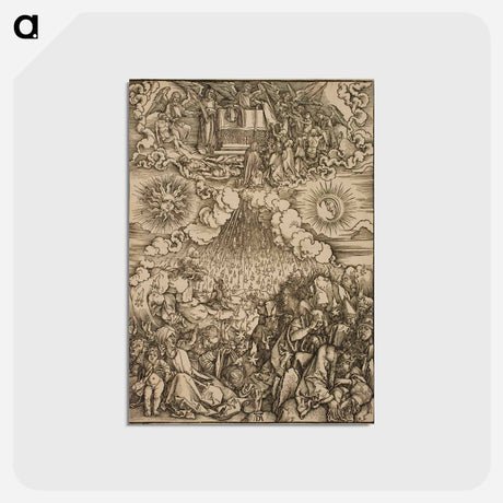 アートポストカード-The Lamb breaks the fifth and sixth seals - アルブレヒト デューラー Postcard.