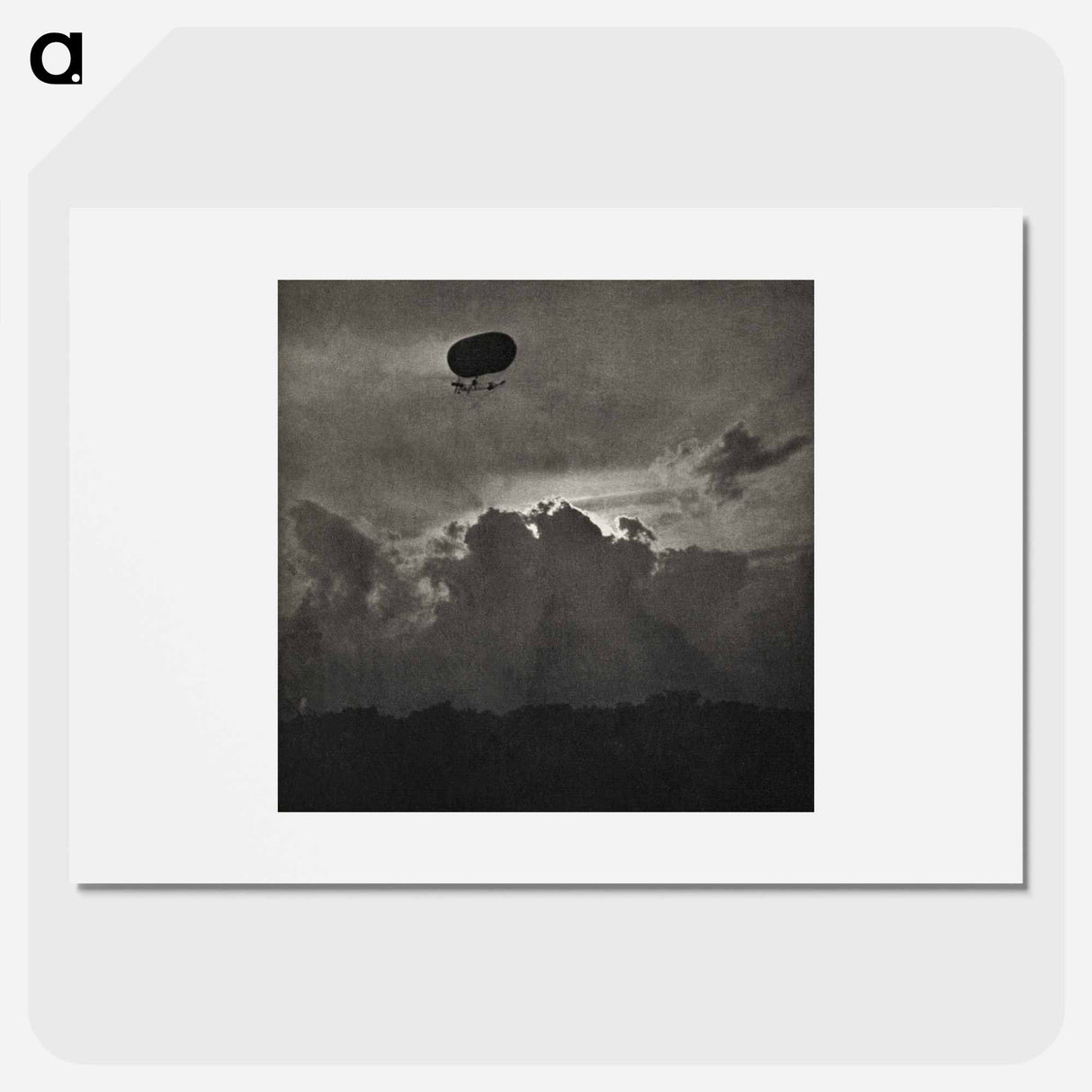 A Dirigible - アルフレッド スティーグリッツ Poster.