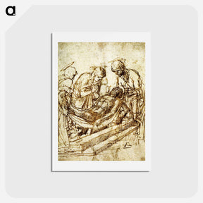 アートポストカード-The Entombment - アンドレア マンテーニャ Postcard.