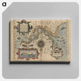 Exquisita & magno aliquot mensium periculo lustrata et iam retecta Freti Magellanici facies - アンティーク地図 Canvas.