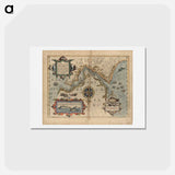 アートポストカード-Exquisita & magno aliquot mensium periculo lustrata et iam retecta Freti Magellanici facies - アンティーク地図 Postcard.