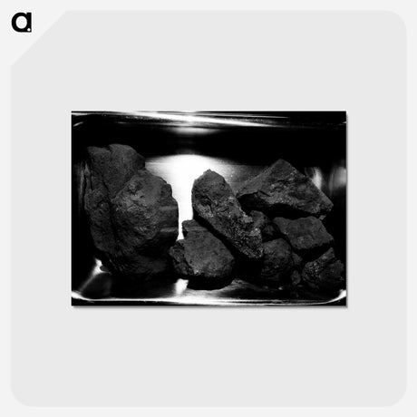 アートポストカード-Lunar Rocks - アポロ月面着陸 Postcard.