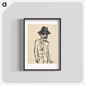 アートポスター-Man in a black hat - アーノルド ピーター ワイズ クビンチャン Poster.