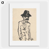 Man in a black hat - アーノルド ピーター ワイズ クビンチャン Poster.