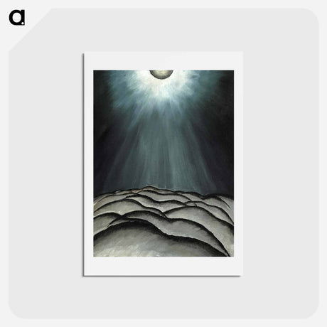 アートポストカード-Moon and Sea No. II - アーサー ダヴ Postcard.