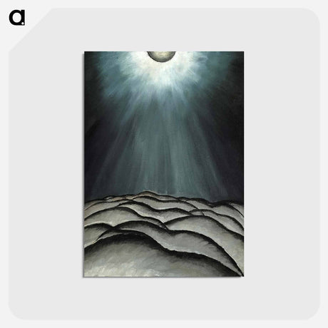 アートポストカード-Moon and Sea No. II - アーサー ダヴ Postcard.