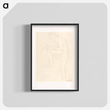 Sketch for Figure on Whistler Monument - オーギュスト ロダン Poster.