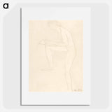 Sketch for Figure on Whistler Monument - オーギュスト ロダン Poster.