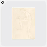 Sketch for Figure on Whistler Monument - オーギュスト ロダン Postcard.