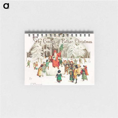 アートメモ帳-Santa Claus with Children Illustration
 - 大英図書館 Memo.