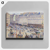 The Place du Havre, Paris - カミーユ ピサロ Canvas.