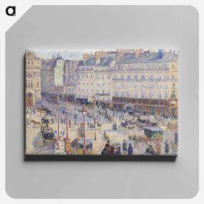 アートパネル-The Place du Havre, Paris - カミーユ ピサロ Canvas.