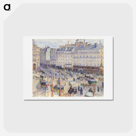 アートポストカード-The Place du Havre, Paris - カミーユ ピサロ Postcard.
