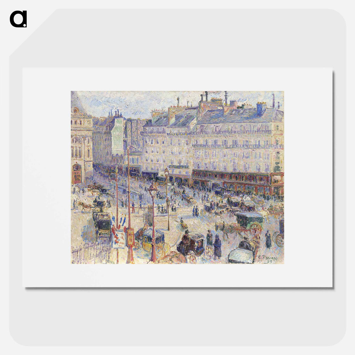 The Place du Havre, Paris - Camille Pissarro Poster.