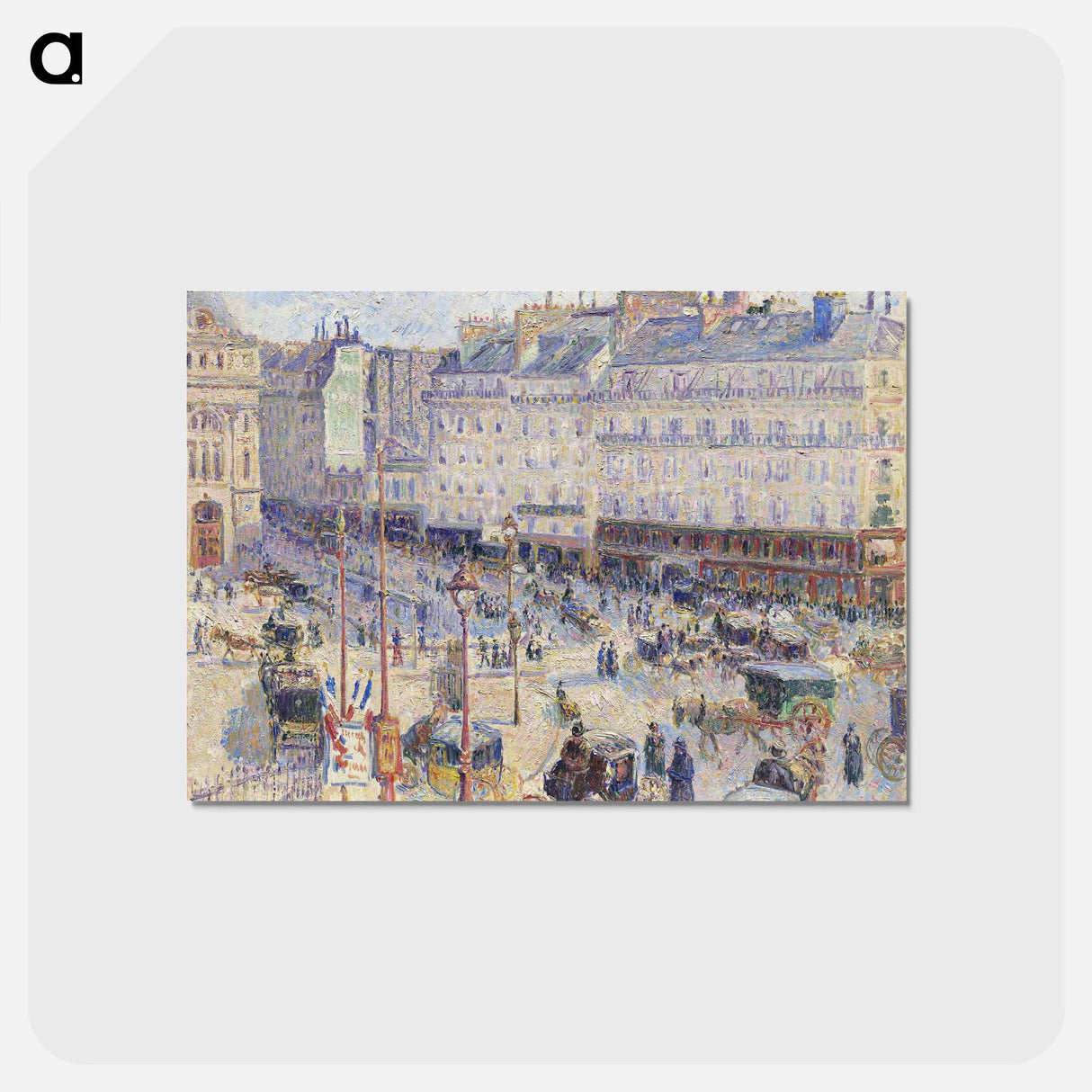 アートポストカード-The Place du Havre, Paris - カミーユ ピサロ Postcard.