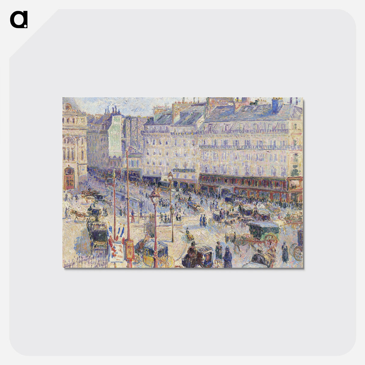 The Place du Havre, Paris - カミーユ ピサロ Postcard.