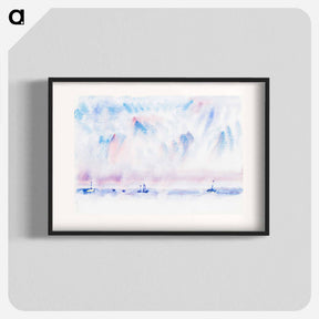アートポスター-Bermuda Sky and Sea with Boats - チャールズ デムス Poster.