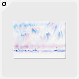 アートポストカード-Bermuda Sky and Sea with Boats - チャールズ デムス Postcard.