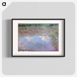 The Water Lily Pond (Clouds) - Claude Monet Poster.