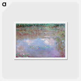 The Water Lily Pond (Clouds) - クロード モネ Postcard.