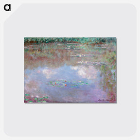 アートポストカード-The Water Lily Pond (Clouds) - クロード モネ Postcard.