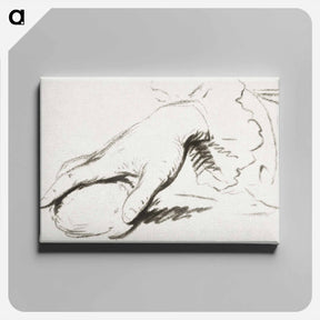 アートパネル-Hand met rond voorwerp
 - コルネリス プロース ファン アムステル Canvas.