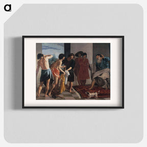 アートポスター-Joseph's Bloody Coat Brought to Jacob - ディエゴ ベラスケス Poster.