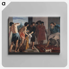 アートパネル-Joseph's Bloody Coat Brought to Jacob - ディエゴ ベラスケス Canvas.