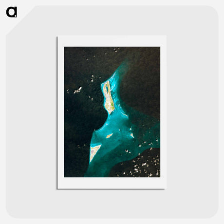 アートポストカード-Grand Turk Island
 - 上空からの地球 Postcard.