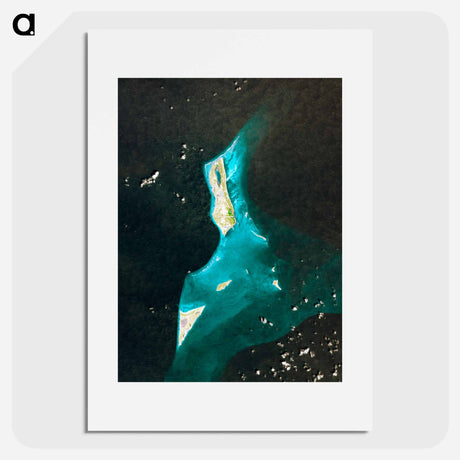 アートポスター-Grand Turk Island
 - 上空からの地球 Poster.