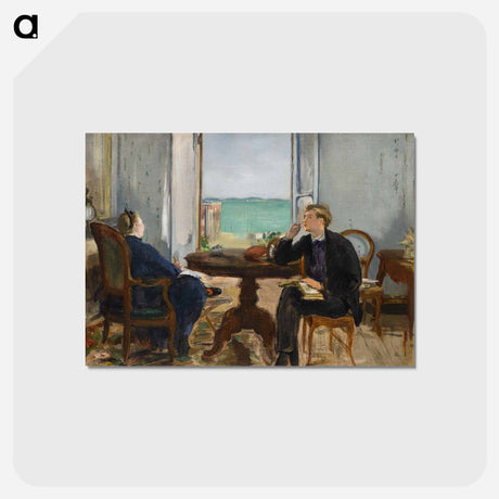 アートポストカード-Interior at Arachon - エドゥアール マネ Postcard.