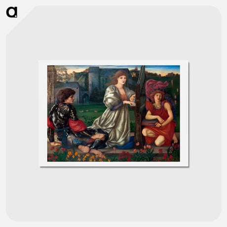 アートポストカード-The Love Song - エドワード バーン ジョーンズ Postcard.