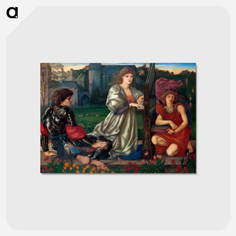 アートポストカード-The Love Song - エドワード バーン ジョーンズ Postcard.