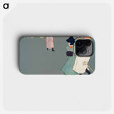 Man and woman on street - エドワード ペンフィールド Phone Case.