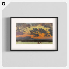 アートポスター-Sky at sunset, Jamaica, West Indies - フレデリック エドウィン チャーチ Poster.