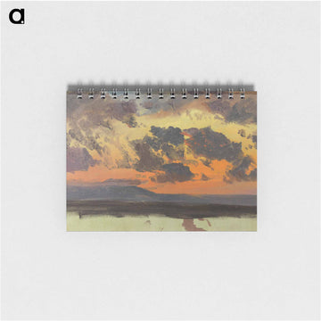 Sky at sunset, Jamaica, West Indies - フレデリック エドウィン チャーチ Memo.