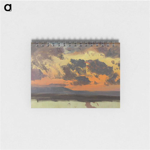 Sky at sunset, Jamaica, West Indies - フレデリック エドウィン チャーチ Memo.