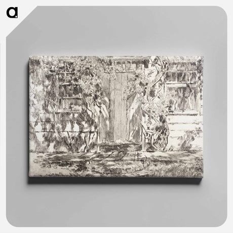 アートパネル-Old Doorway - フレデリック チャイルド ハッサム Canvas.