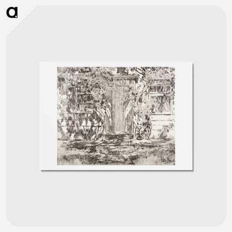 アートポストカード-Old Doorway - フレデリック チャイルド ハッサム Postcard.