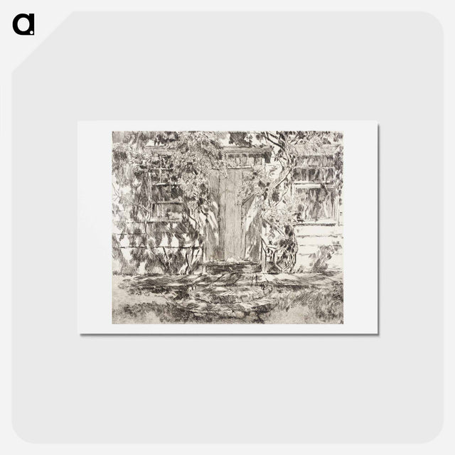 アートポストカード-Old Doorway - フレデリック チャイルド ハッサム Postcard.