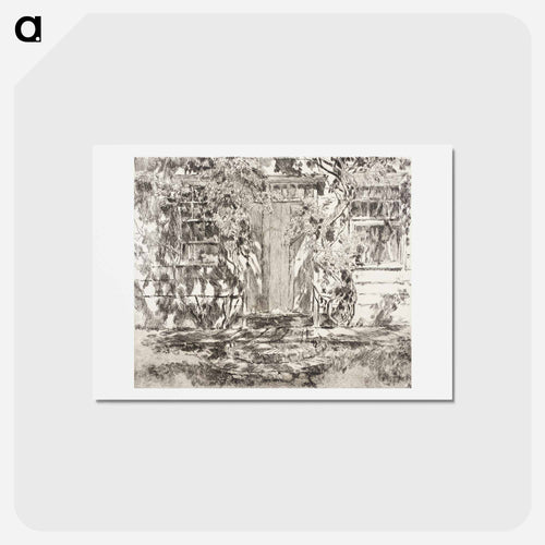 Old Doorway - フレデリック チャイルド ハッサム Postcard.